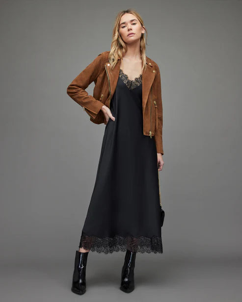 Brown Suede Motorcycle Jacket