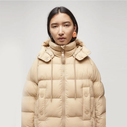 Sand-colored winter jacket