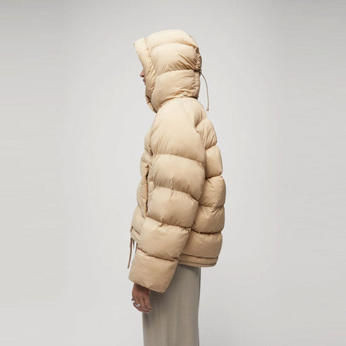 Sand-colored winter jacket