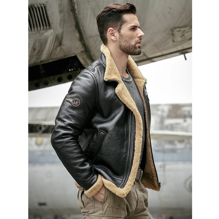 Black RAF Aviator Jacket