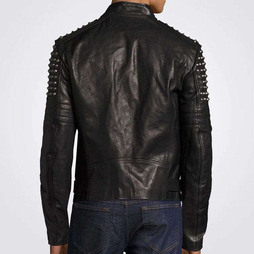 Studded Streetwear Jacket for Men