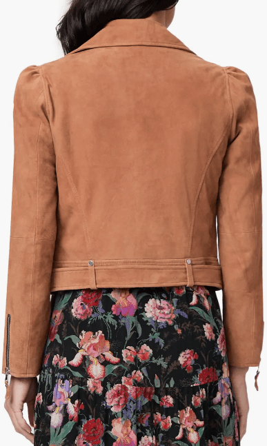 Brown Suede Moto Jacket