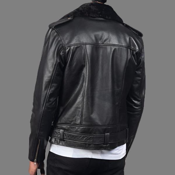Black Leather Biker Jacket
