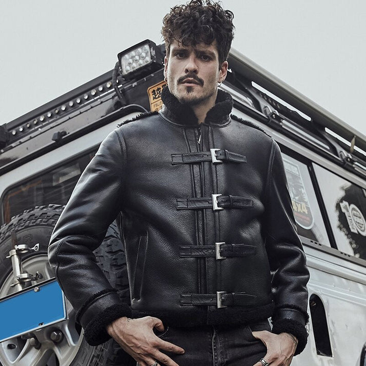 Black B3 Sheepskin Jacket