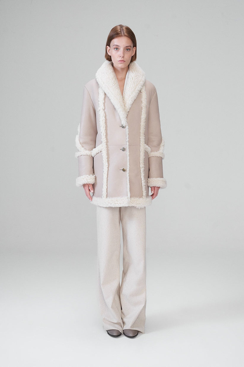Luxury Leather Winter Coat For Women