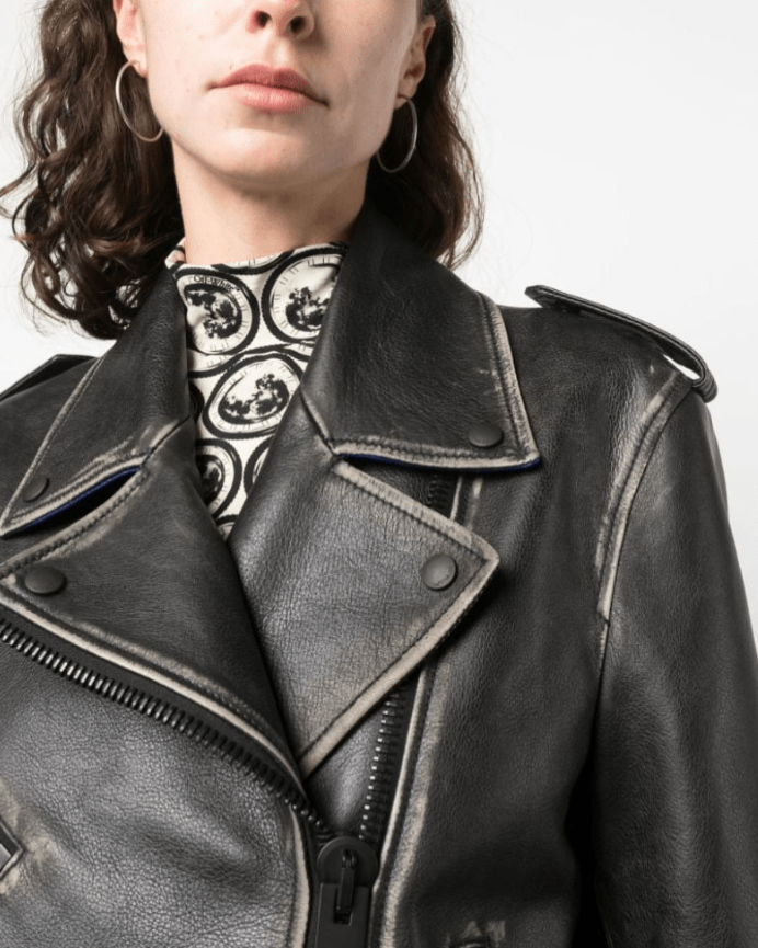 Retro Style Women’s Leather Jacket