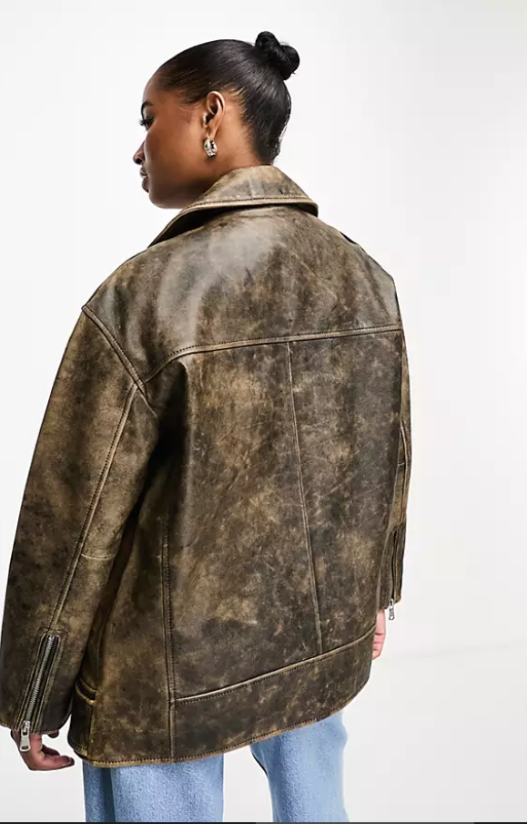 Vintage Biker Jacket Women