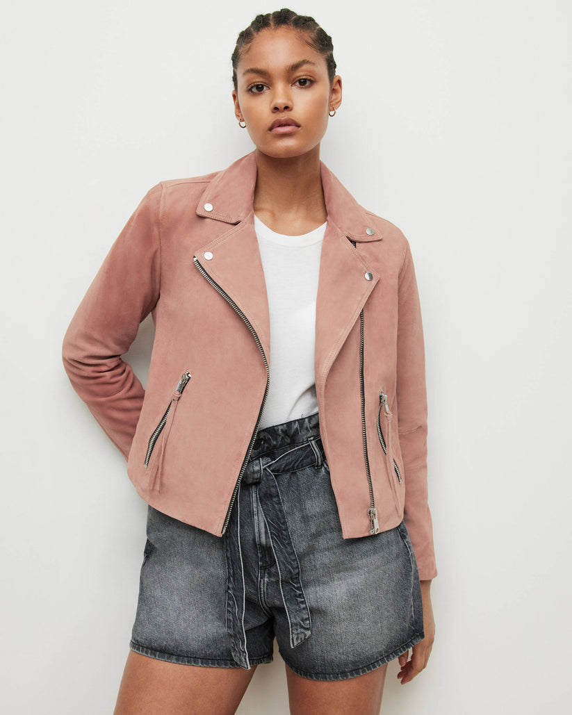 Blush Suede Outerwear for Women
