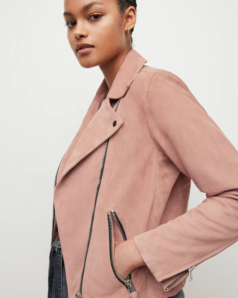 Blush Suede Outerwear for Women