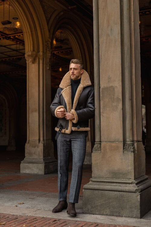 B3 Shearling Leather Jacket