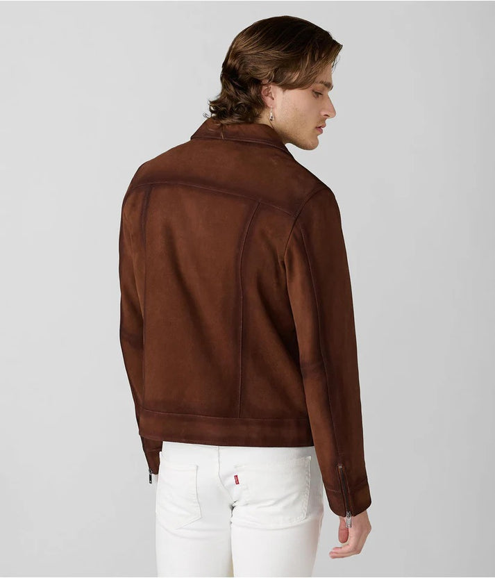 Dark Brown Suede Jacket