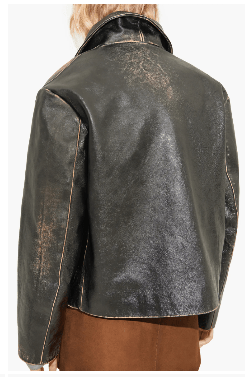 Women’s Vintage Black Leather Jacket