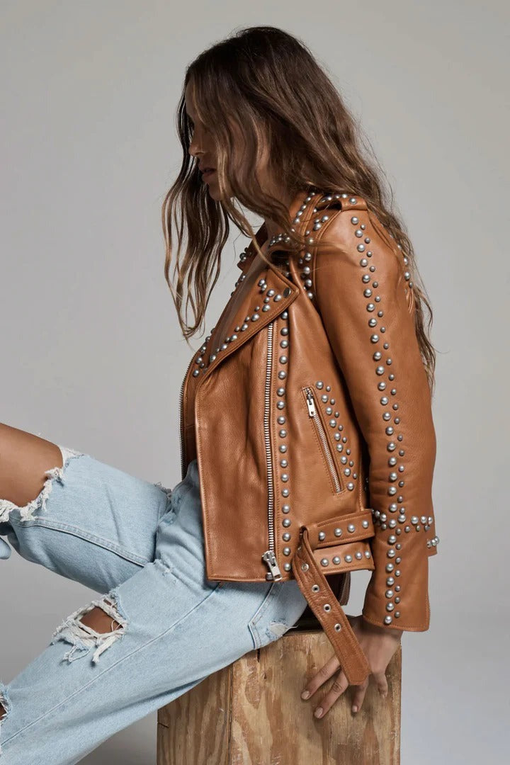 Women’s Leather Motorcycle Jacket