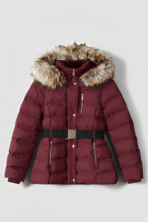 Women’s padded red coat