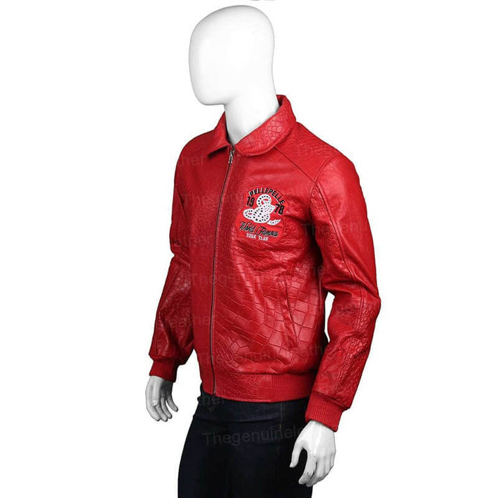 Pelle Pelle Red Leather Jacket For Men