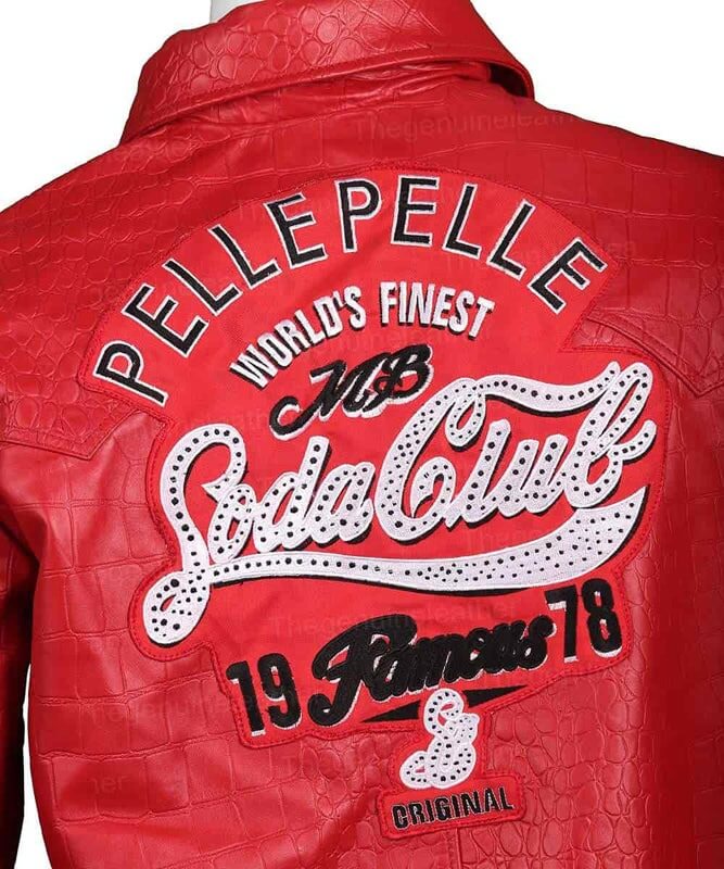 Pelle Pelle Red Leather Jacket For Men