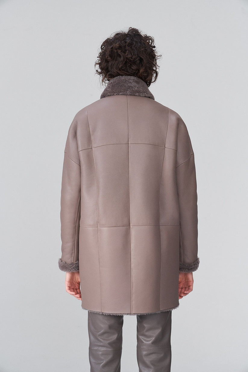 Shearling-lined Bomber Jacket