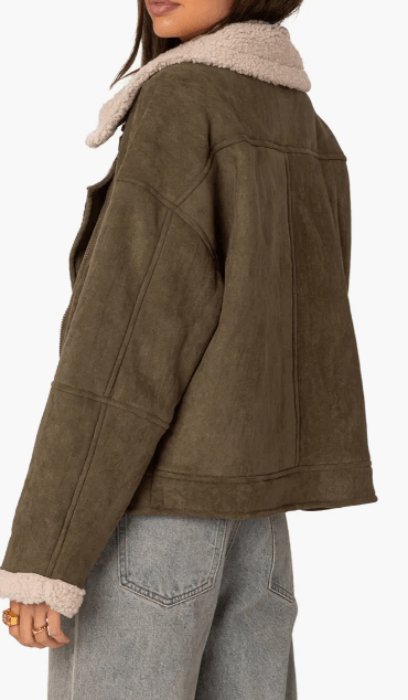 Women’s Neutral Shearling Outerwear