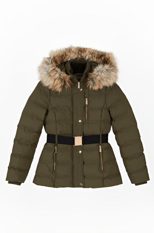 Women’s insulated khaki puffer