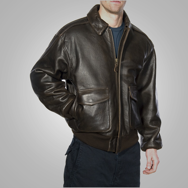 Men’s A-2 Leather Flight Jacket