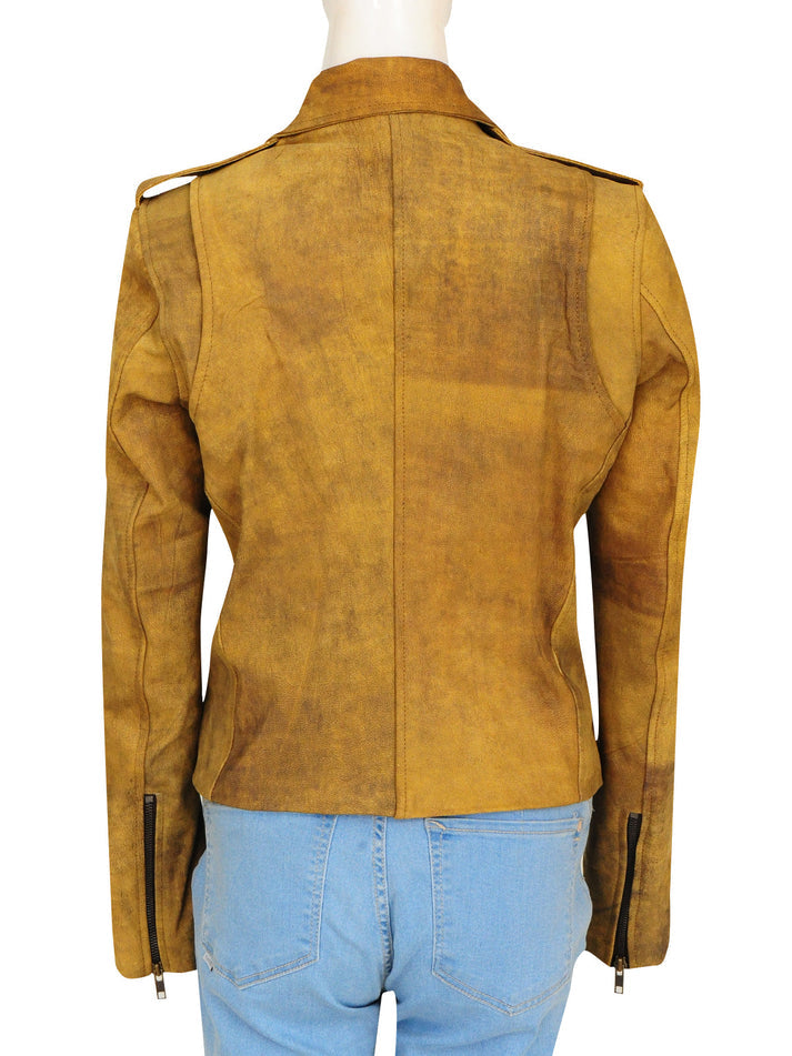 Women’s Distressed Leather Jacket