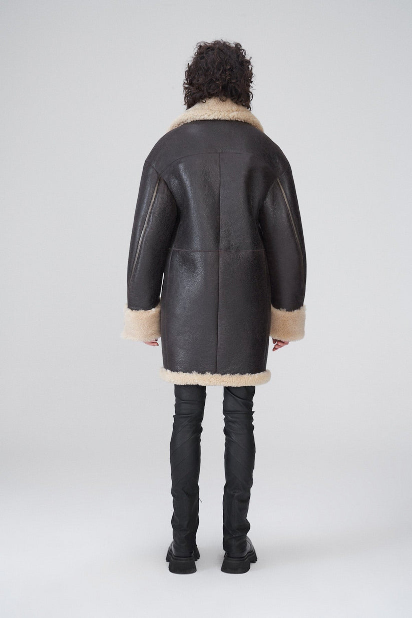 Women’s Black Fur-lined Coat