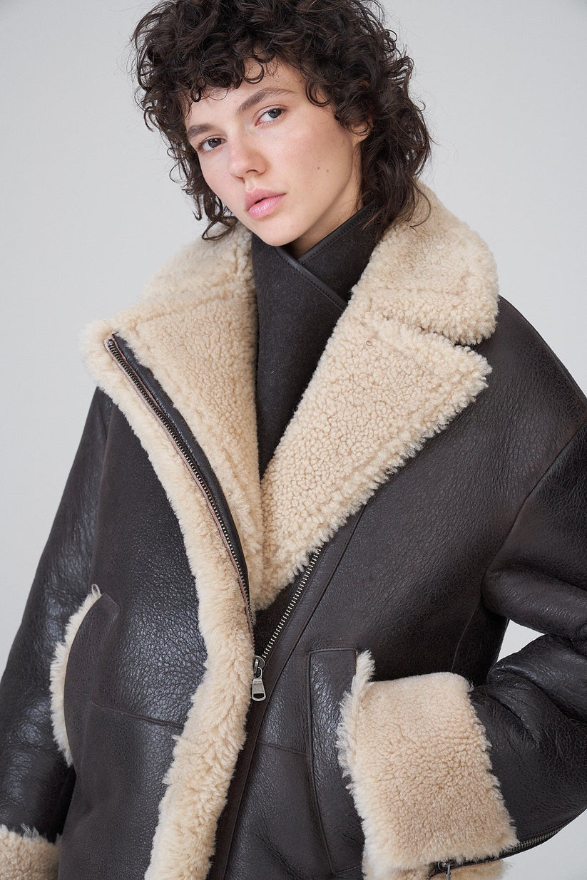 Women’s Black Fur-lined Coat