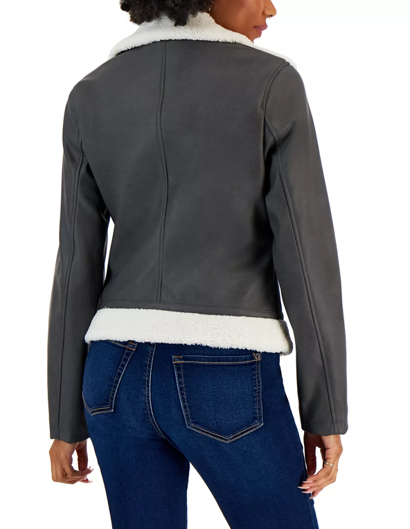 Women’s Winter Fur Leather Coat
