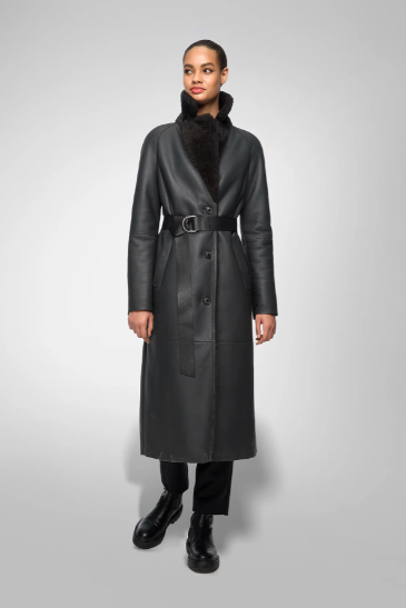 Fitted Shearling Jacket For Women