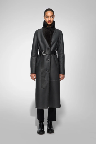Fitted Shearling Jacket For Women