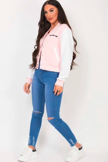 Stylish College Versity Leather Jacket