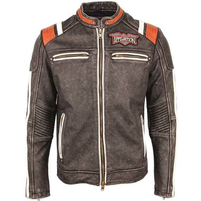 Skull Leather Motorcycle Jacket