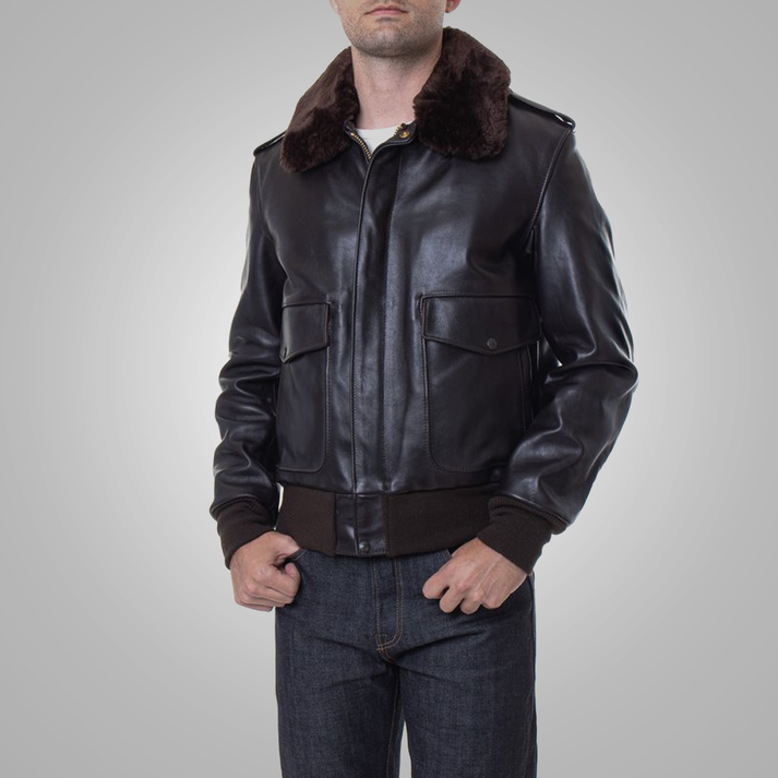 Men’s A-2 Leather Flight Jacket