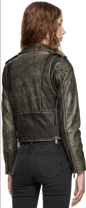 Rugged Leather Jacket For Women’s