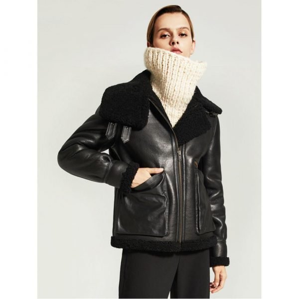 B3 Biker Leather Jacket for Women