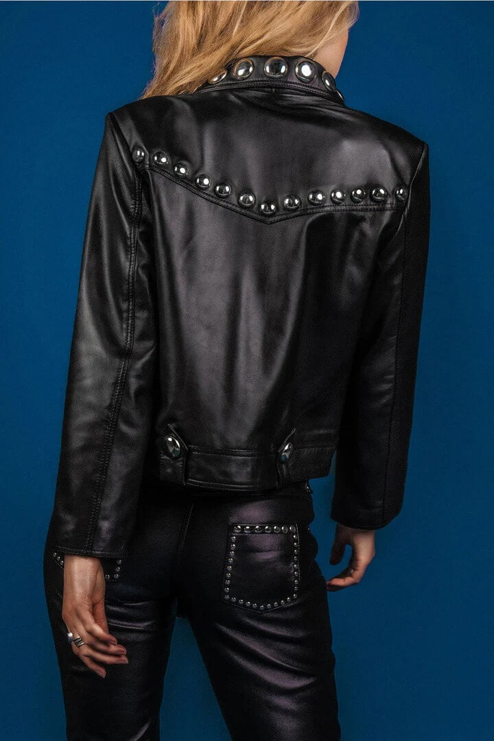 Women’s Studded Leather Outerwear