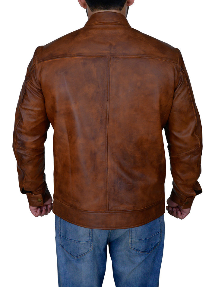 Vintage Leather Jacket for Men
