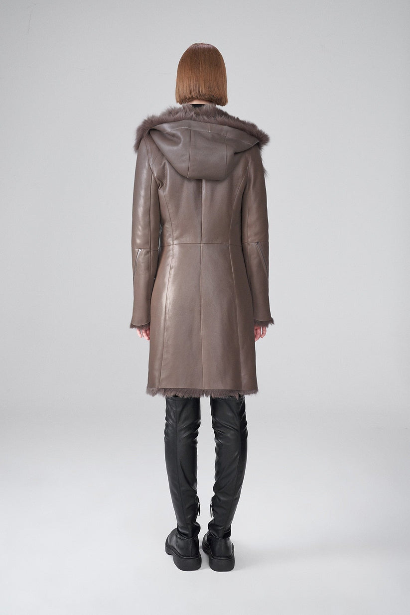Real Leather Coat With Fur Lining