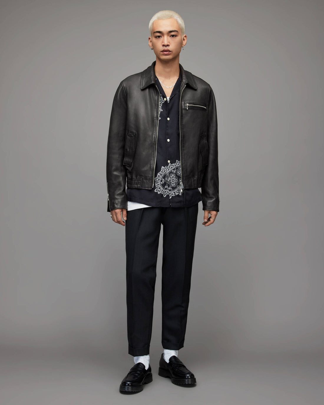 Men's Black Harrington Jacket