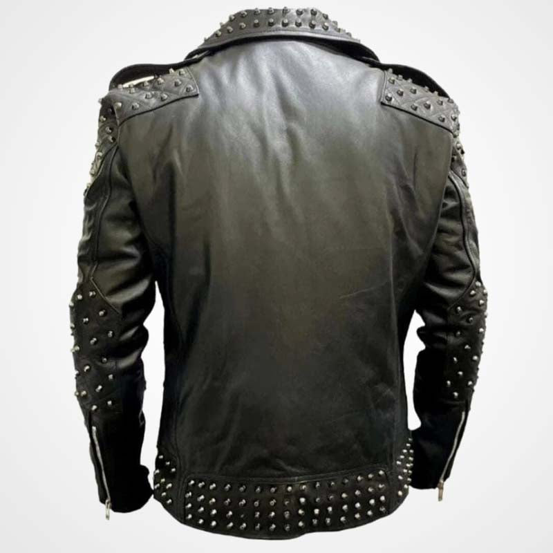 Studded Motorcycle Jacket for Men