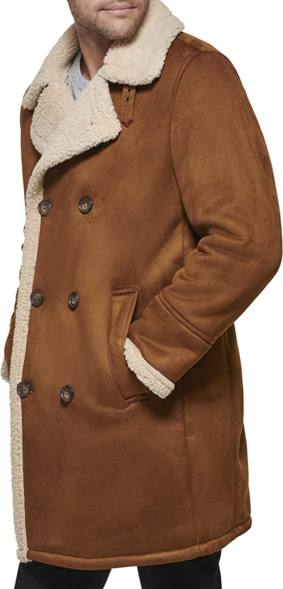 Classic Suede Winter Coat for Men
