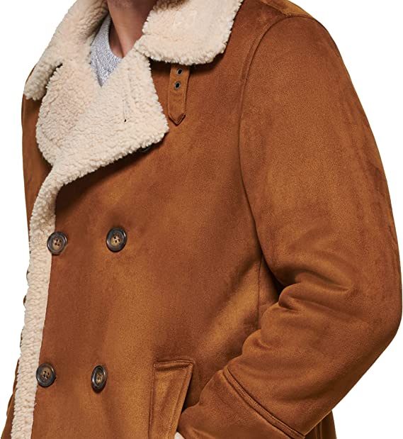 Classic Suede Winter Coat for Men