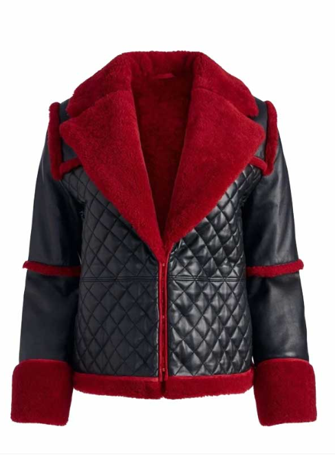 Winter-Ready Leather Jacket for Women
