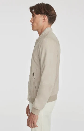 Men’s Suede Bomber Jacket