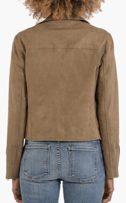 Women’s Soft Suede Motorcycle Jacket