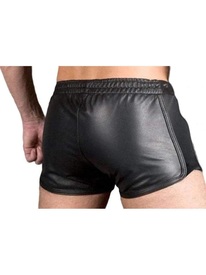 Men’s Athletic Leather Shorts