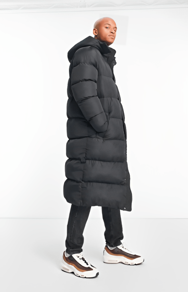 Trench-Style Winter Jacket for Men