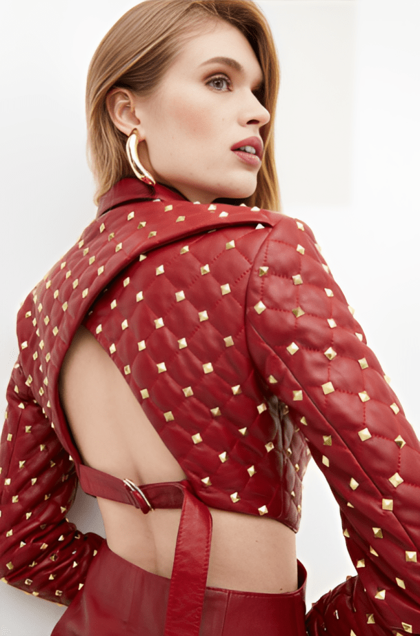 Women’s Statement Leather Blazer
