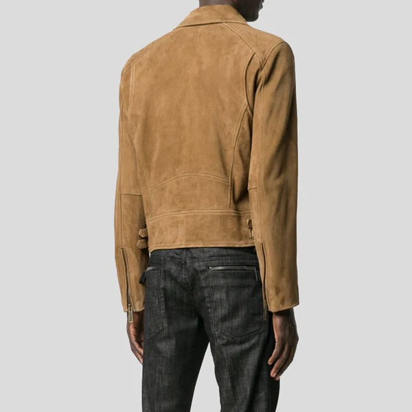 Brown Suede Jacket for Men