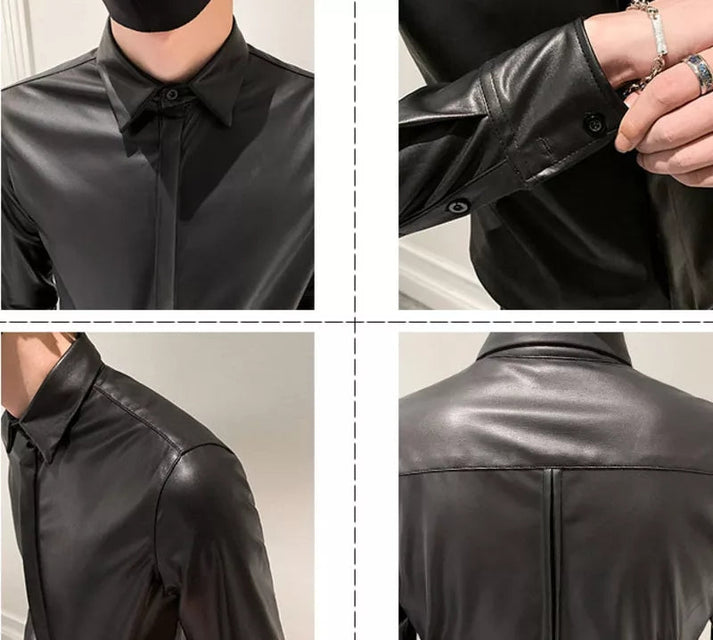 Stylish Leather Shirt for Men